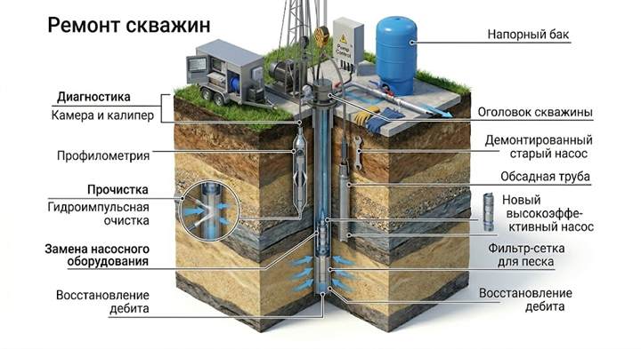 Ремонт скважин в Торжке